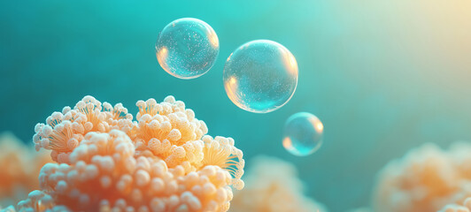 Resolution list with a sea blue sustainability theme