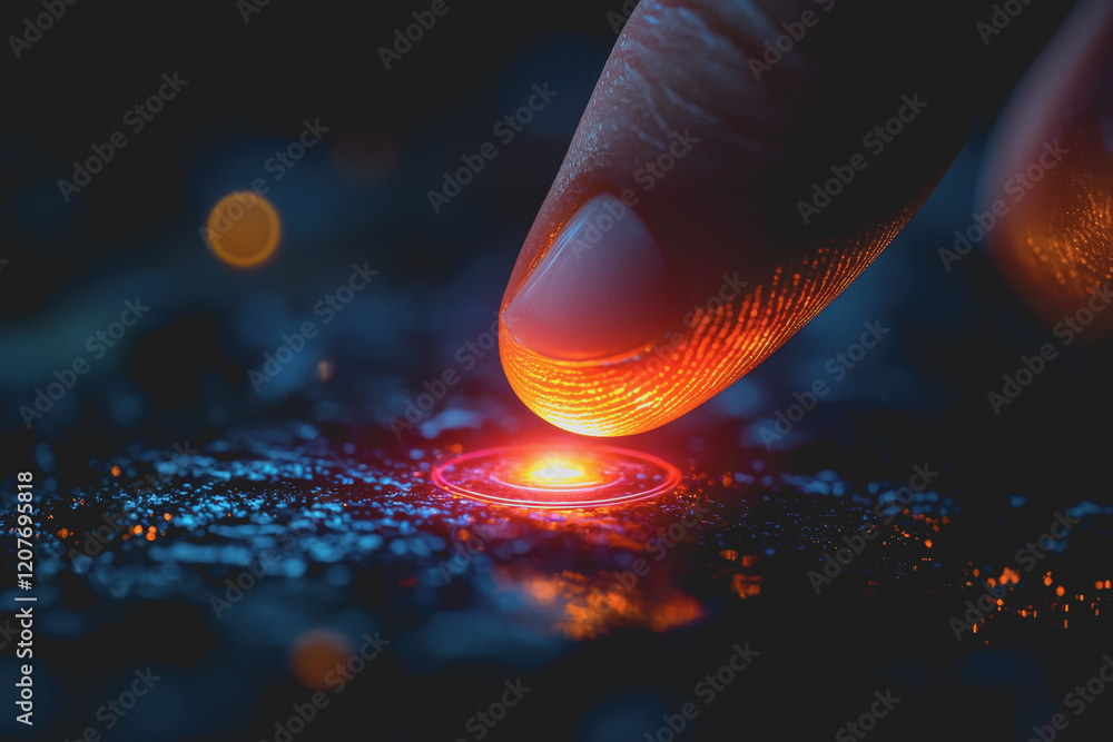 Poster hand holding a lit candle above a black surface with soft light and shadows creating a sense of calm