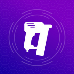 nailer, pneumatic nail gun vector icon