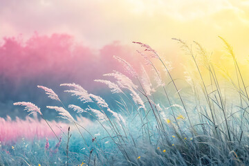 fuzzy pink blue yellow background gradient
