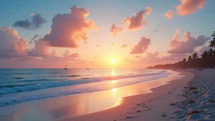 Fototapeta premium Title: A Breathtakingly Vivid and Serene 8K HD Wallpaper