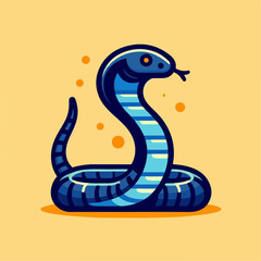 Fototapeta premium cobra snake illustration