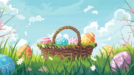 Easter Sale Horizontal Banner for Promotion