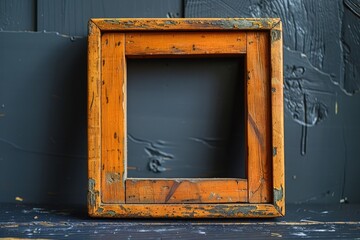 Theater camps photo frame cut out on a white background