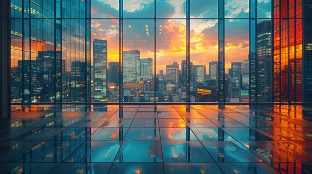 City skyline showcasing a lively cultural district, embodying artistic ambiance and vibrant urban life. Ideal for promoting cultural events and local engagement.