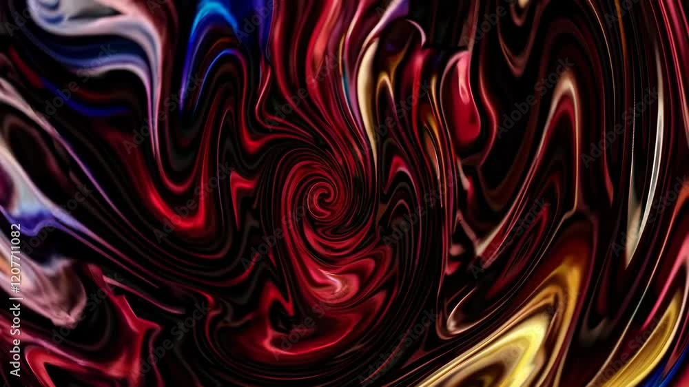 Poster colorful abstract swirl pattern with vibrant tones, artistic expression concept