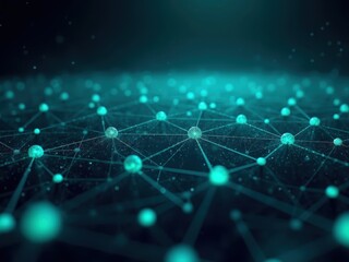 Obraz premium Explore the intricate web of big data with glowing nodes and connections illuminating the digital landscape