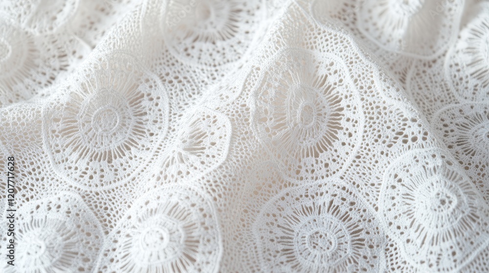 Poster delicate openwork fabric texture on a light background ideal for albums scrapbooking and elegant des