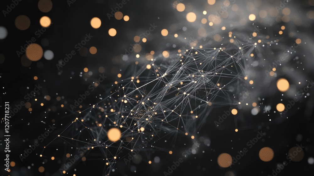 Poster futuristic abstract technology background showcasing data visualization and marketing insights innov
