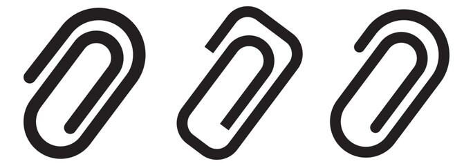 Link icon paperclip attached file icons web page url buttons attachment document sign symbol