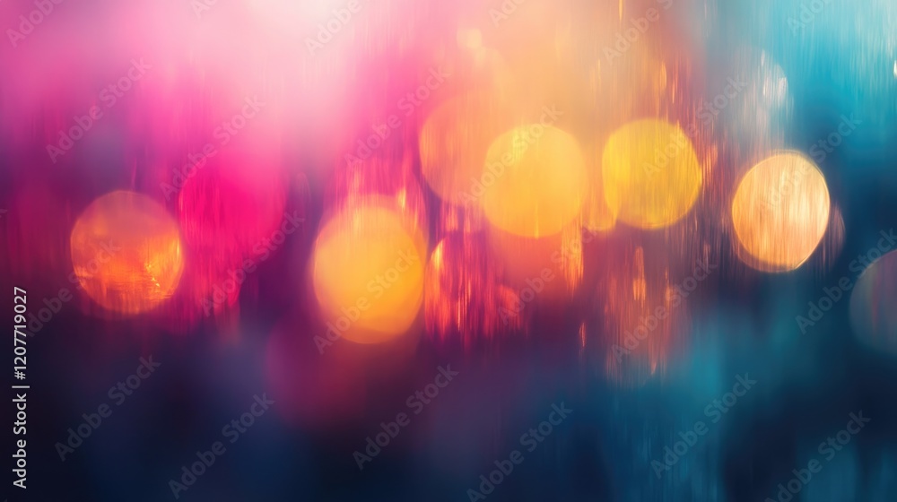 Poster colorful light bokeh blur background suitable for creative designs and artistic textures in various 