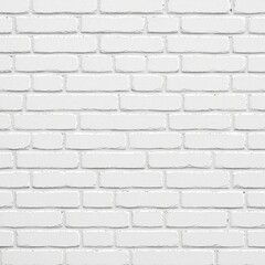 Obraz premium Close-up of white brick wall seamless pattern, clean lines, modern style, texture, close up of brick wall, architectural detail