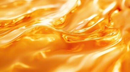 Elegant golden amber liquid with smooth flowing texture perfect for cocktail or luxury beverage backgrounds. Ideal for sophisticated designs.