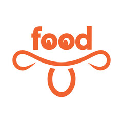 Creative Food Logo art Vector illustration.