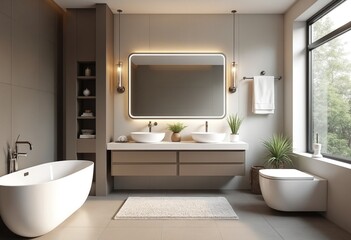 Contemporary bathroom