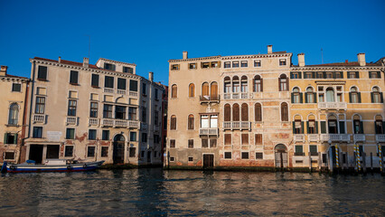 Fototapeta premium Venice Italy Architecture Buildings Along The Grand Canal