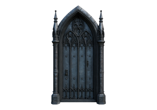 Photo of gothic door.