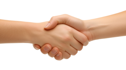 Close-up of Two Hands Shaking in a Gesture of Agreement, Unity, and Cooperation, Symbolizing Partnership, Friendship, and Trust Between Individuals in a Professional Environment