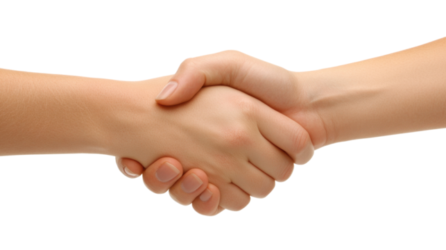 Close-up of Two Hands Shaking in a Gesture of Agreement, Unity, and Cooperation, Symbolizing Partnership, Friendship, and Trust Between Individuals in a Professional Environment