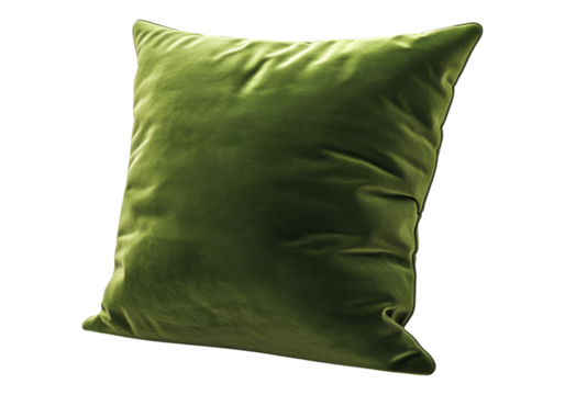 Photo of green pillow.