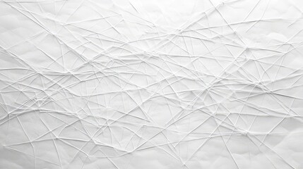 Abstract white technology lines on textured paper background creating a digital network pattern with soft shadows and depth, high angle view