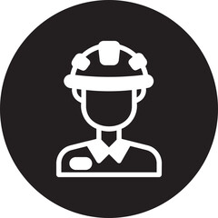 Laborers glyph icon