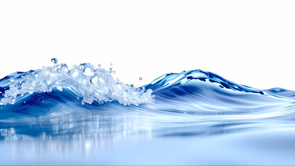 Water splash isolated on white