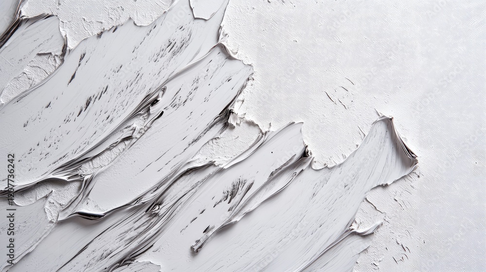 Poster textured gray and white minimalist background featuring melted layered lines with subtle glossy fini