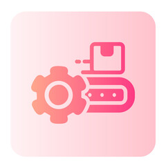 Obraz premium Manufacture gradient icon