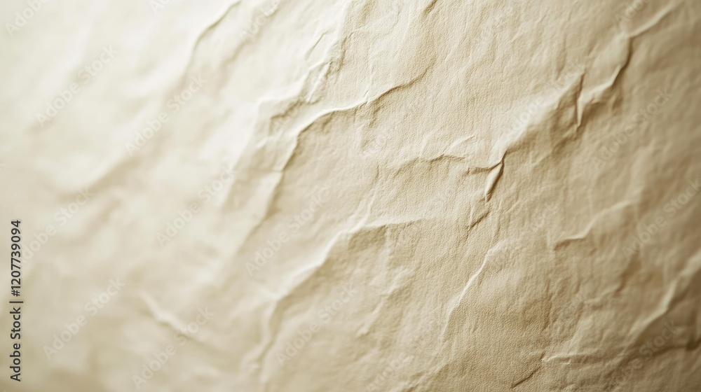Poster recycled craft paper background in soft cream color showcasing detailed texture and subtle creases i