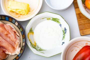 Flour and Ingredients, Prep for a Recipe, Cooking Ingredients, The Foundation of Flavor, From Scratch, Culinary Creations, Home Cooking Made Easy, The Art of Baking, Deliciousness in the Making.