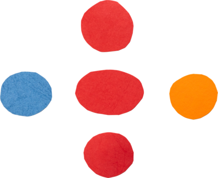 Colorful flow chart diagram illustration PNG, Abstract design with colorful circles template - Powered by Adobe
