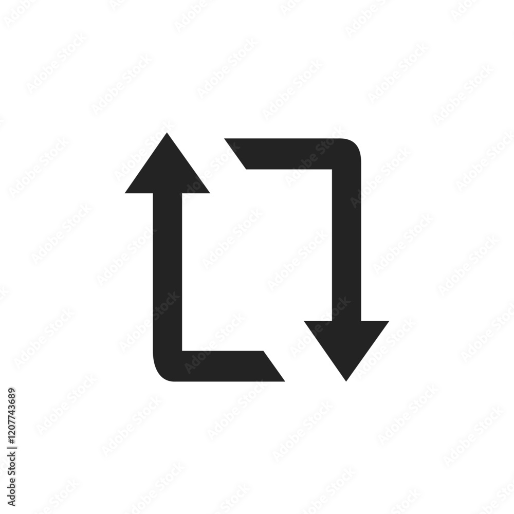 Poster this circular arrow icon effectively symbolizes the essential refresh and reload functionalities, wh