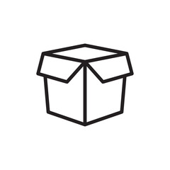 Take away food box. Foood paper box logo. Vector isoleates illustration on a white background