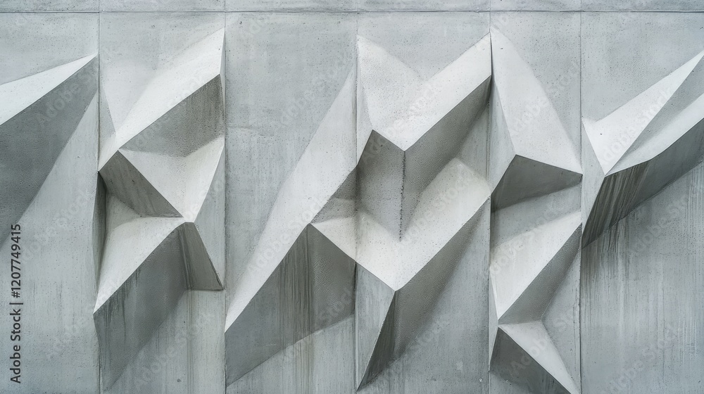 Aufkleber textured light gray cement wall featuring angular shapes and smooth surfaces ideal for minimalist ar