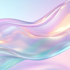 Fototapeta premium Soft Pastel Fluid Waves with Gentle Highlights 
