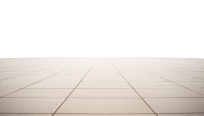 Serene Minimalist Floor with Worn Square Tiles