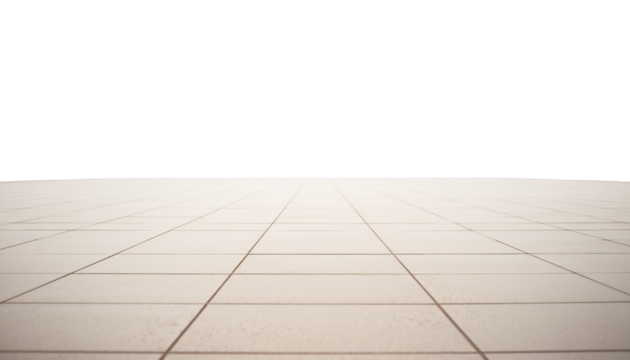 Serene Minimalist Floor with Worn Square Tiles