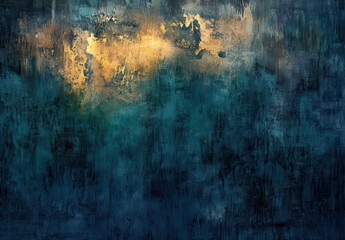 Abstract textured background with blue and gold hues, evoking depth and emotion