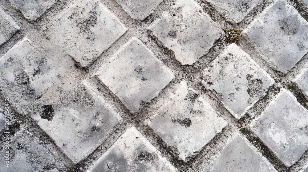 Poster gray textured concrete surface background with diamond patterns and weathered appearance