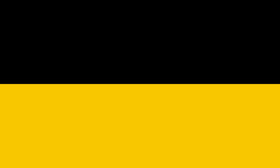 Official flag of Baden-Wurttemberg. Germany. Illustration