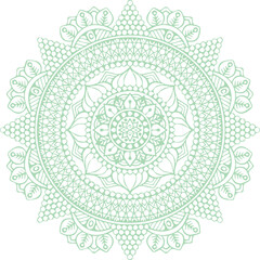 Beautiful flower art and mandala vector design