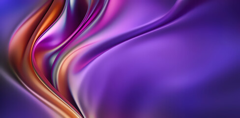 Abstract Silk Background With Smooth Flowing Colors
