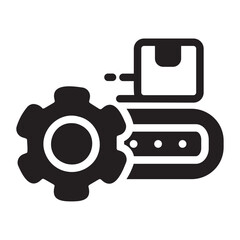 Obraz premium Manufacture glyph icon