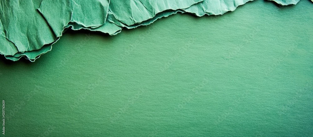 Poster textured green cotton paper background with soft shadows and ample copy space for text composition i