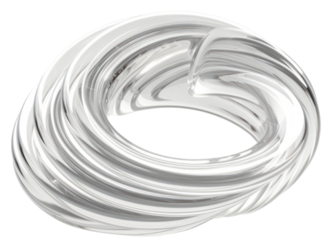 PNG  Transparent glass freeform coil spring platinum jewelry silver.