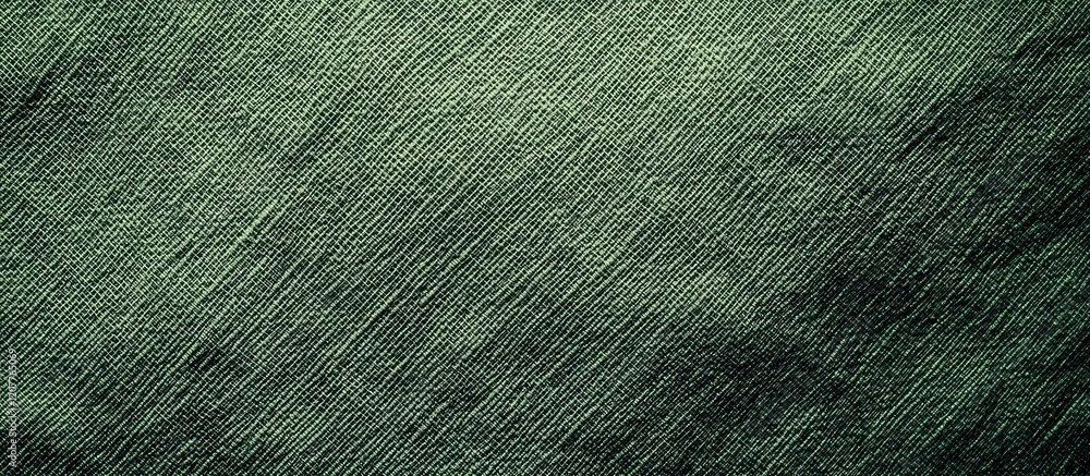 Poster green textured fabric background with soft touch and subtle pattern ideal for fashion designs and em
