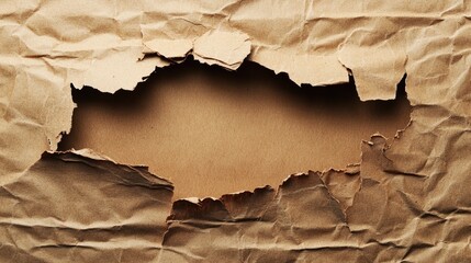 Torn Brown Paper with Blank Space Highlighting the Multiplier Effect Concept for Creative Design and Marketing Use