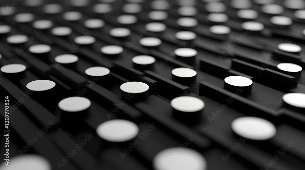 Poster minimal monochrome geometric abstract pattern background for modern design
