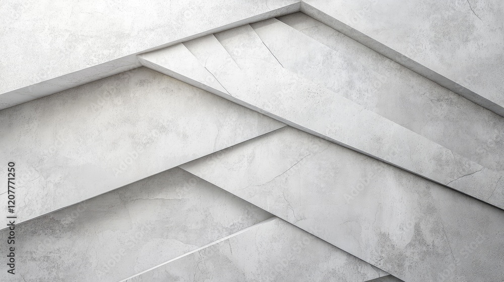 Poster modern abstract gray white concrete panel texture with layered design for background or banner use